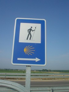 Señal Camino de Santiago